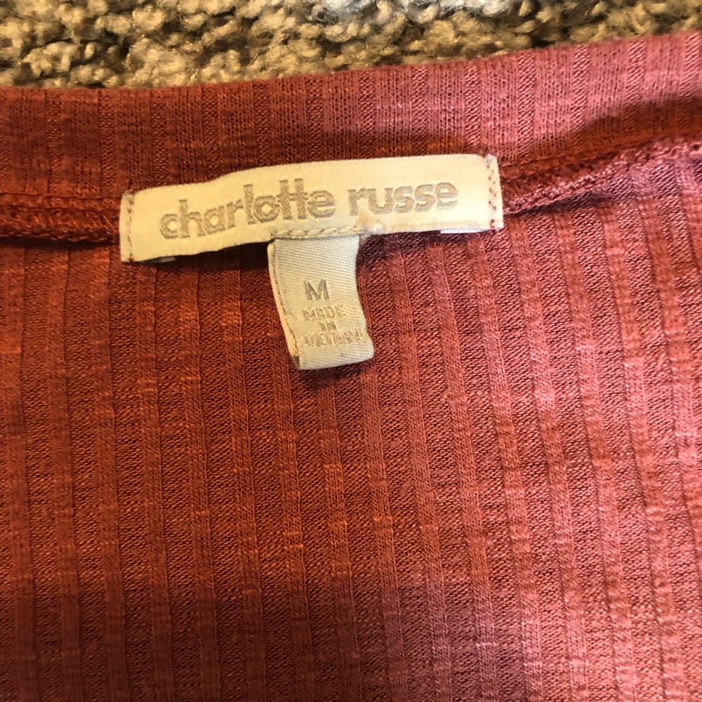 Basic Cropped Blush Tee - Picture 2 of 2